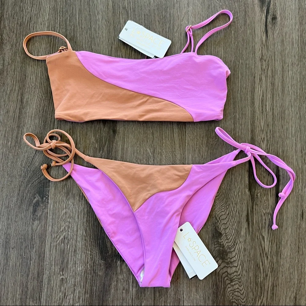 L*Space Color Block Bikini Set - Picture 9 of 11